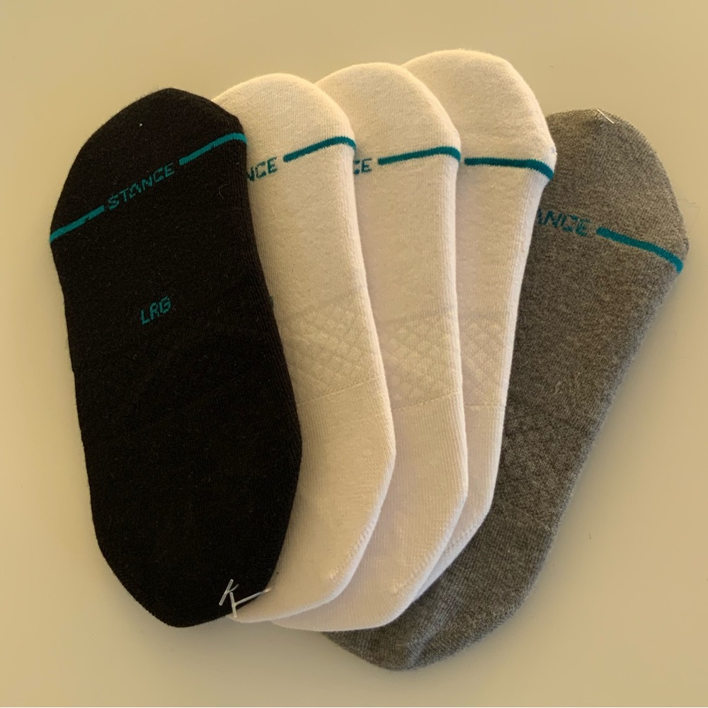 (5) Stance Solids No Show Basic Socks - image 4